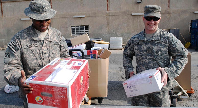 Sgt. Frederick Gregory, a native of Houston, and Sgt. Charles Kowalski, who hails from Bristol, Conn., both infantrymen assigned to Operations Section, Headquarters and Headquarters Detachment, 1st Brigade Combat Team, 4th Infantry Division, Multi-Nationa