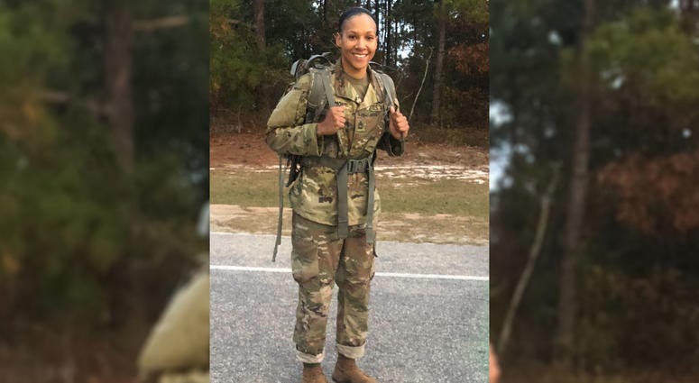 Sgt. 1st. Class Janina Simmons completed U.S. Army Ranger School in April 2019, making her the first female African American soldier to graduate from the course. Sgt. 1st. Class Janina Simmons completed U.S. Army Ranger School in April 2019, making her the first female African American soldier to graduate from the course.