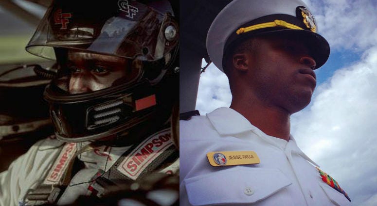 Navy Lt. and NASCAR driver Jesse Iwuji Jesse Iwuji, Navy Lt. and NASCAR driver