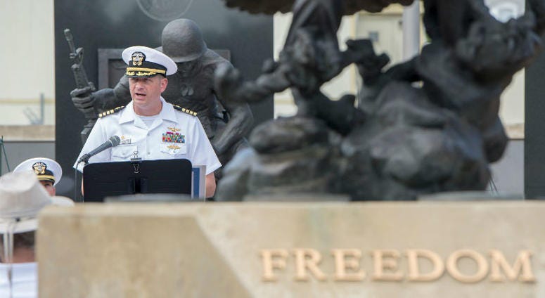 Capt. Paul D. Bowdich, commanding officer of Naval Air Station Whiting Field. Memorial Day weekend across America.