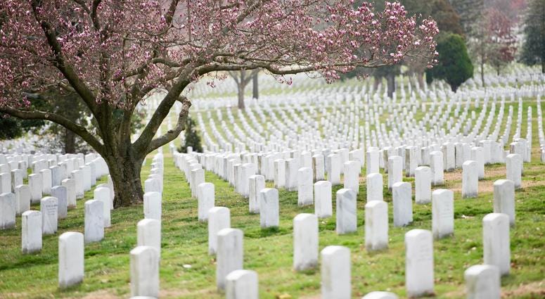 Row upon row of filled graves are rapidly using up burial space at Arlington National Cemetery.