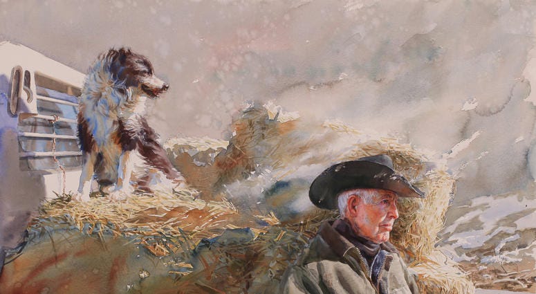 Man and dog