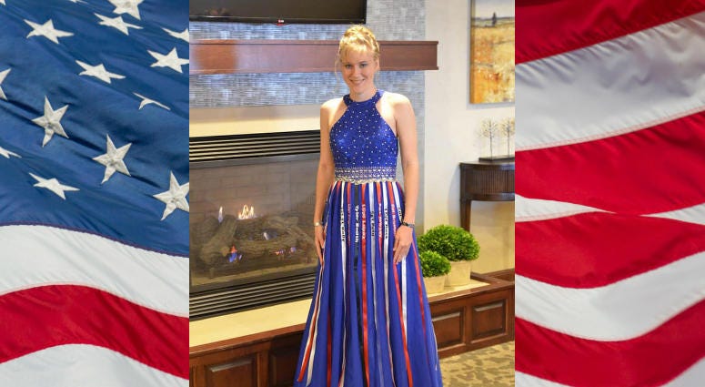 Aubrey Headon's prom dress honoring 25 fallen Marines of 3/5 went viral Aubrey Headon's prom dress remembering the fallen Marines of 3/5 was a viral sensation