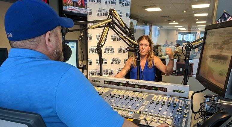 SOCS (Ret.) Kristin Beck speaks with Eric Dehm in the ConnectingVets studio