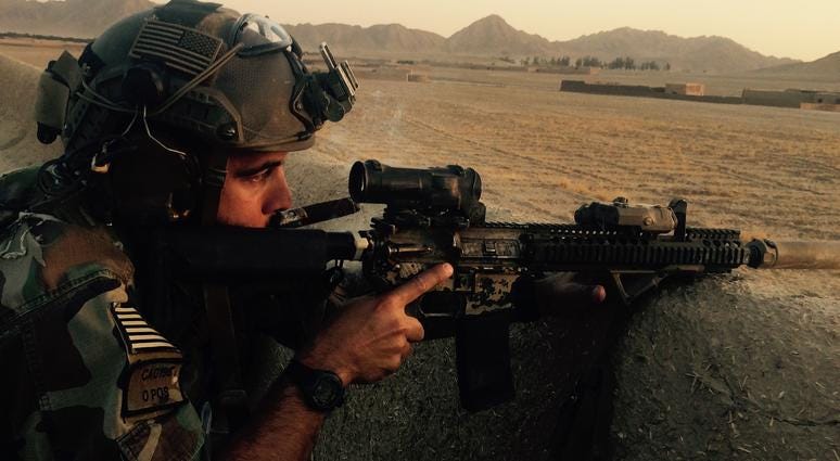 Erik Casarez during his time serving as a Green Beret