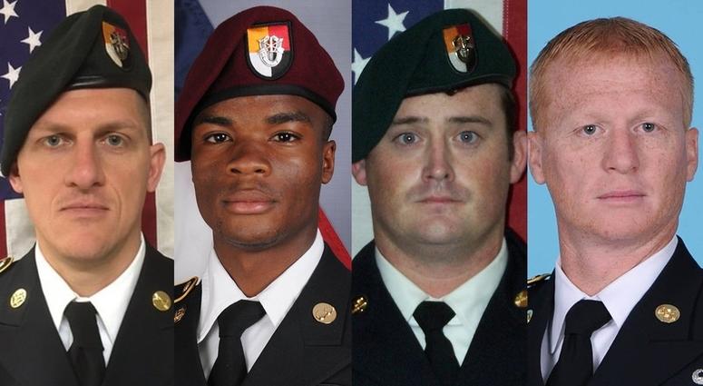 Pictured from left to right is Staff Sgt. Bryan Black, Sgt. La David Johnson, Staff Sgt. Dustin Wright, Staff Sgt. Jeremiah Johnson.