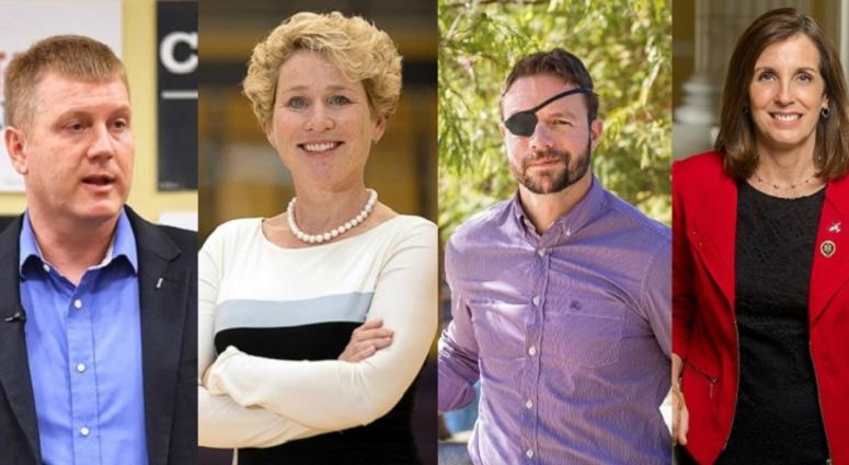 L to R Ken Harbaugh, Chrissy Houlahan, Dan Crenshaw, Martha McSally