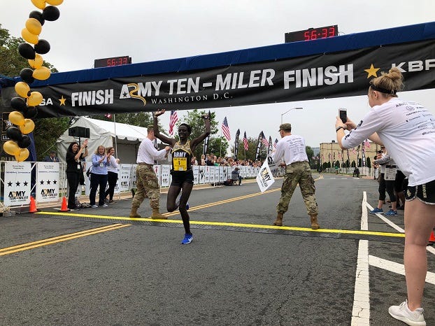 Army Ten-Miler runner