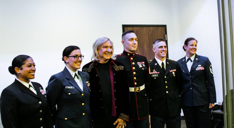 Joe Walsh and service members