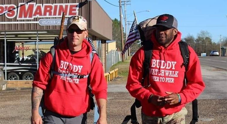 Veterans walk coast to coast.
