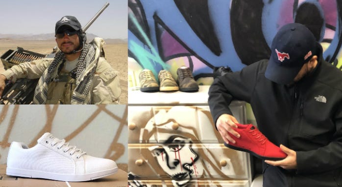 Former Green Beret Anthony Aguiniga, Founder CEO of Woobies Shoes