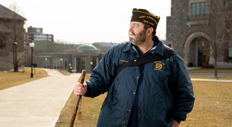 Navy vet Tommy Zurhellen recently walked 2,800 miles to bring attention to veteran suicide. Navy vet Tommy Zurhellen recently completed his 2,800 mile walk