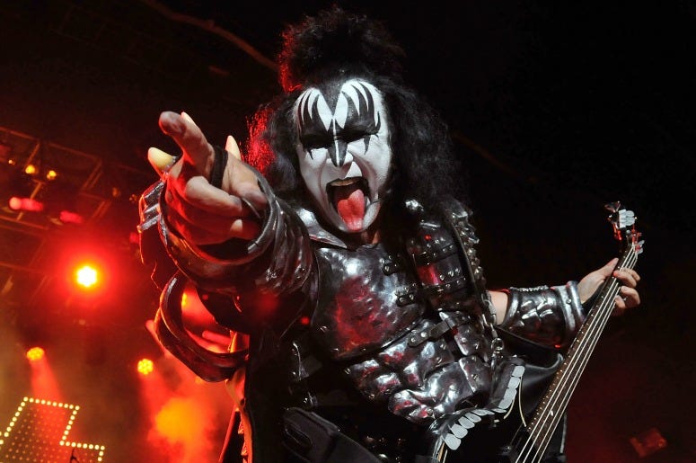 Gene Simmons (L), Tommy Thayer (C), and Paul Stanley of the band "Kiss" Gene Simmons (L), Tommy Thayer (C), and Paul Stanley of the band "Kiss"