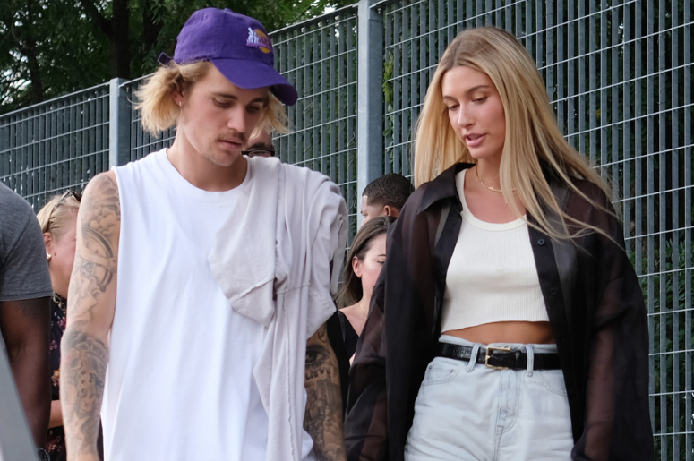 Justin Bieber and Hailey Baldwin attend the John Elliott front row during New York Fashion Week: The Shows on September 6, 2018 in New York City Justin Bieber and Hailey Baldwin attend the John Elliott front row during New York Fashion Week: The Shows on September 6, 2018 in New York City