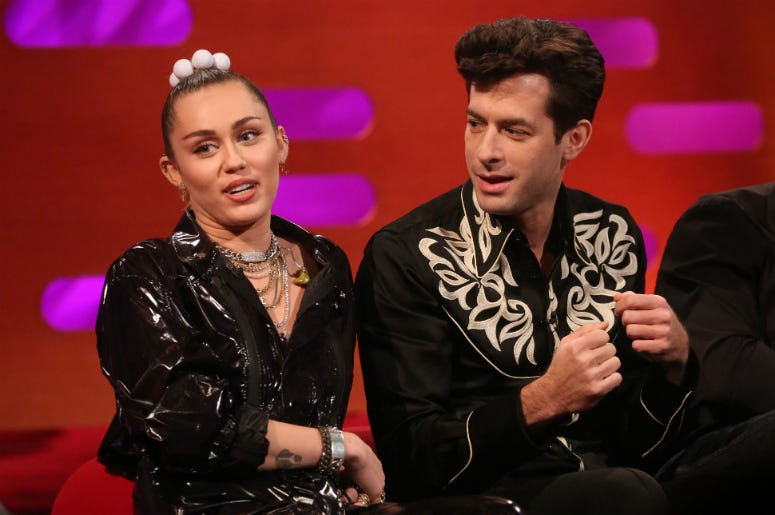 Miley Cyrus and Mark Ronson Miley Cyrus and Mark Ronson
