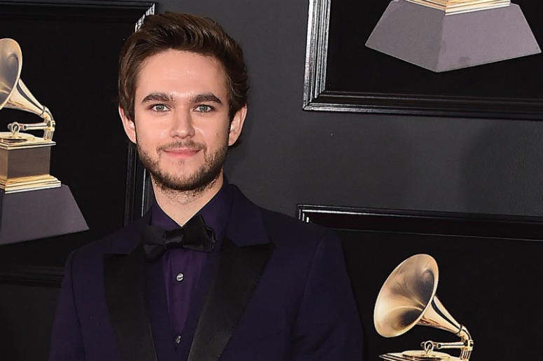 Zedd NEW YORK - JANUARY 28: Zedd at the 60th Annual Grammy Awards at Madison Square Garden on January 28, 2018 in New York City.