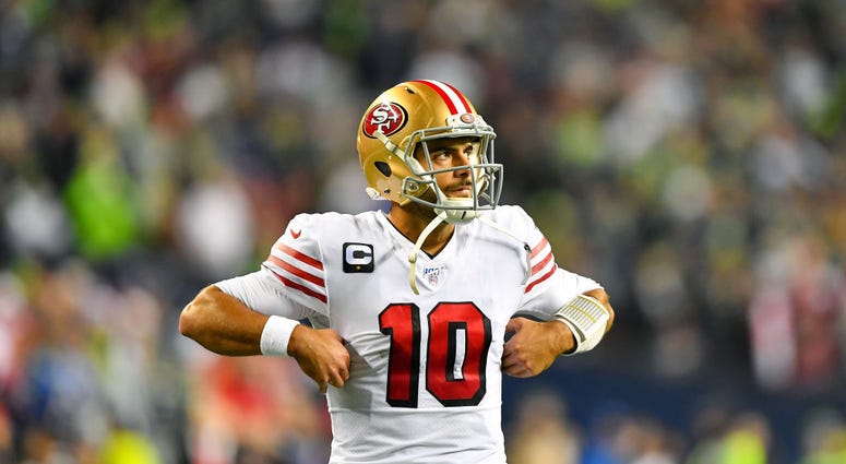 Photo of 49ers quarterback Jimmy Garoppolo.