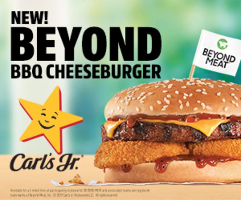 Carl's Jr. Beyond BBQ Cheeseburger