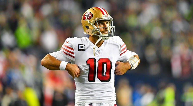 Photo of 49ers quarterback Jimmy Garoppolo.