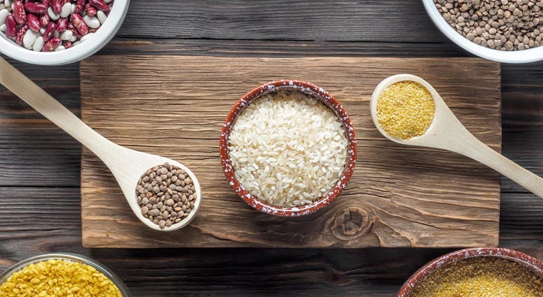 Set Traditional organic vegan ingredient Super Food in Middle East and Asian cooking cereals Set Traditional organic vegan ingredient Super Food in Middle East and Asian cooking cereals