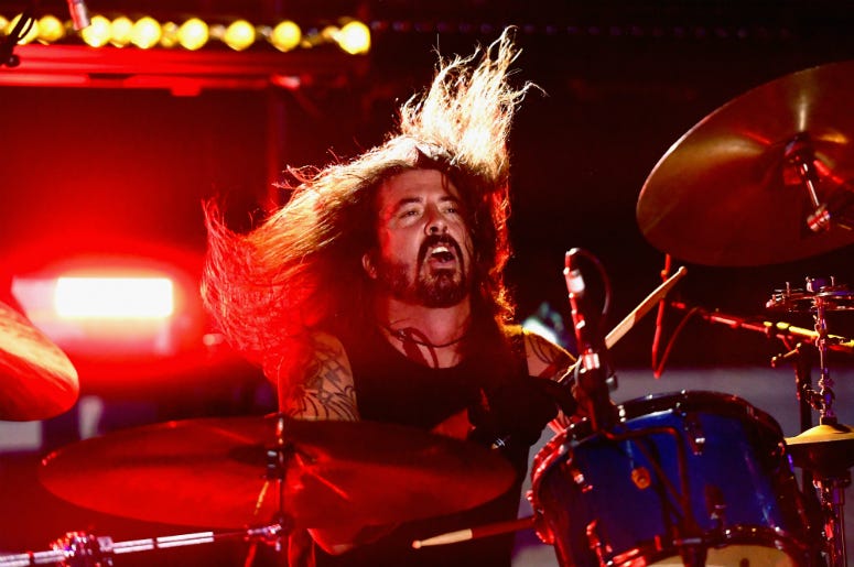 Dave Grohl performs onstage during 2018 LACMA Art + Film Gala Dave Grohl performs onstage during 2018 LACMA Art + Film Gala