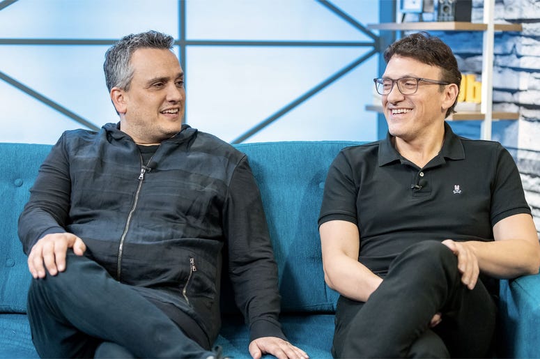 STUDIO CITY, CALIFORNIA - APRIL 23: <<The Russo Brothers visits The IMDb Show on April 23 2019 in Studio City, California. The episode airs April 18 2019.>> on April 23, 2019 in Studio City, California. Anthony And Joe Russo Visit The IMDb Show