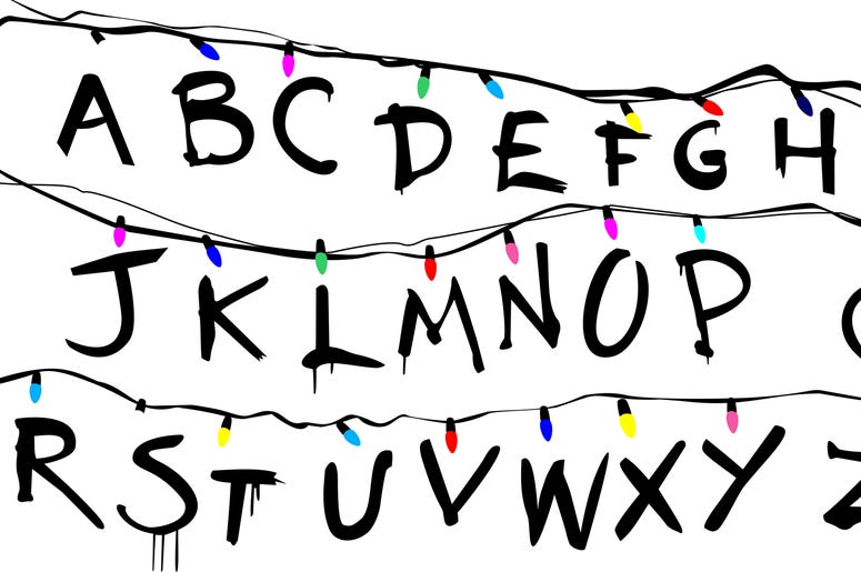 Stranger Things Alphabet Wall Stranger Things Alphabet Wall