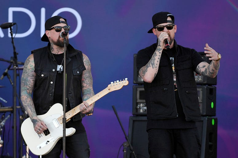 Guitarist Benji Madden (L) and singer Joel Madden of Good Charlotte Guitarist Benji Madden (L) and singer Joel Madden of Good Charlotte