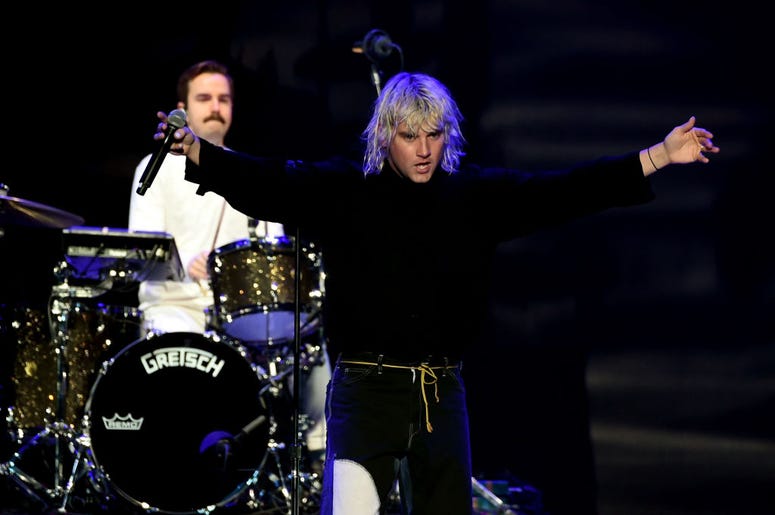 Spencer Cross (L) and Judah Akers of Judah & The Lion perform onstage during KROQ Almost Acoustic Christmas 2017 Spencer Cross (L) and Judah Akers of Judah & The Lion perform onstage during KROQ Almost Acoustic Christmas 2017