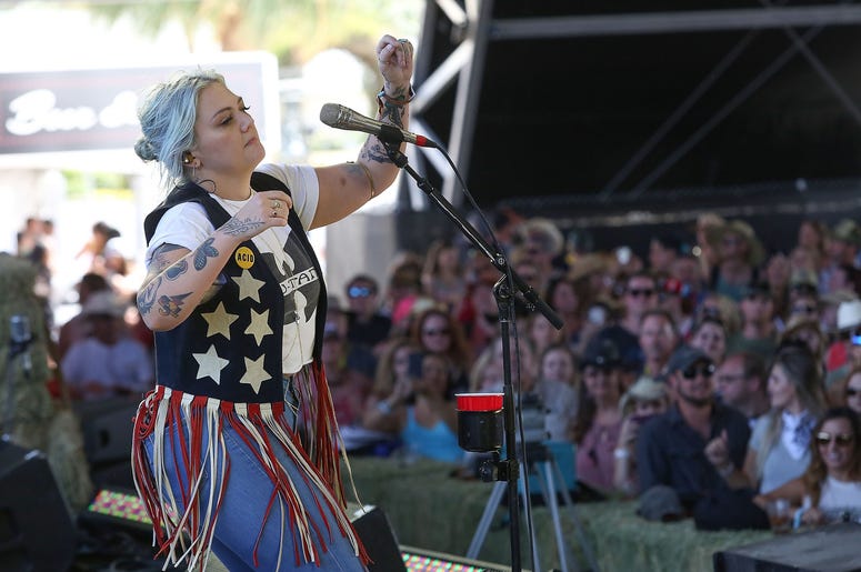 Apr 28, 2017; Indio, CA, USA; Elle King performs during the Stagecoach Country Music Festival at Empire Polo Club. Mandatory Credit: Jay Calderon/The Desert Sun via USA TODAY NETWORK Entertainment: Stagecoach Festival