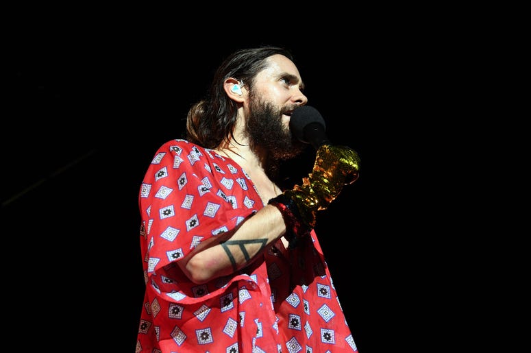 June 29, 2018; West Palm Beach, FL, USA; Jared Leto of Thirty Seconds to Mars performs at Coral Sky Amphitheater. Mandatory Credit: Ron Elkman/USA TODAY NETWORK Entertainment: Thirty Seconds to Mars