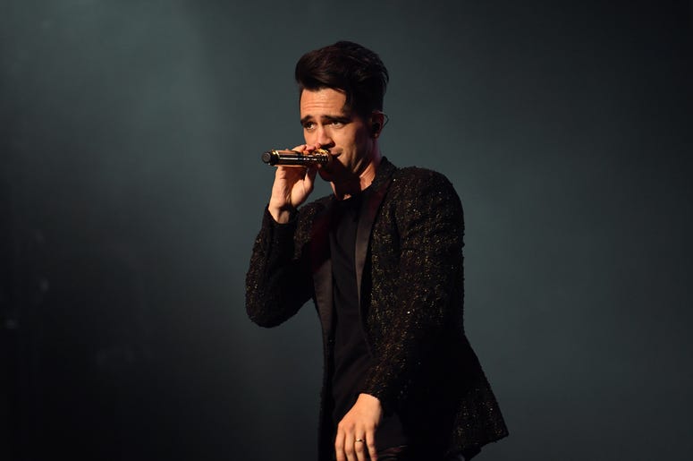 July 31, 2018; Sunrise, FL, USA; Brendon Urie of Panic! at the Disco performs at BB&T Center. Mandatory Credit: Ron Elkman/USA TODAY NETWORK Entertainment: Panic! at the Disco