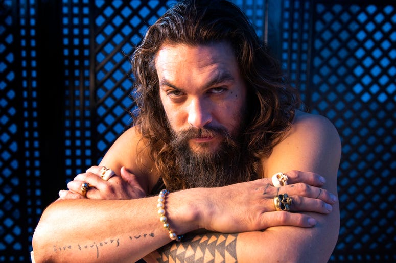 Dec 13, 2018; Los Angeles, CA, USA; Portrait of Jason Momoa who stars as the title character in the film \"Aquaman.\"