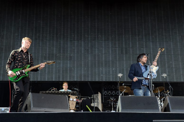 Wilco performs onstage during day 2 of the 2013 Bonnaroo Music & Arts Festival Wilco performs onstage during day 2 of the 2013 Bonnaroo Music & Arts Festival