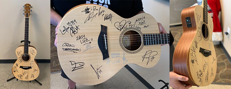 Signed guitar from Coachella 2019