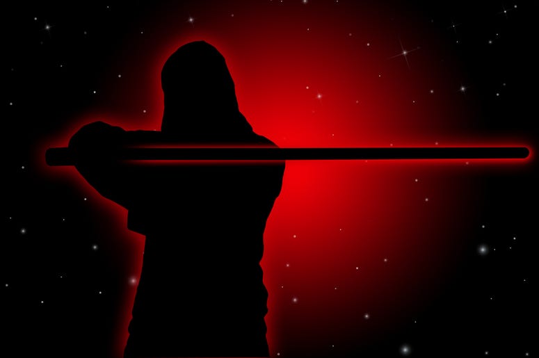 star wars lightsaber outline