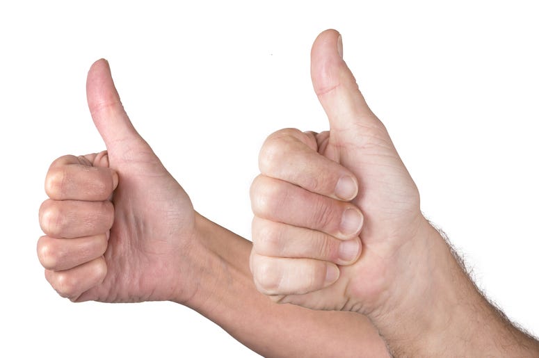 likes thumbs up