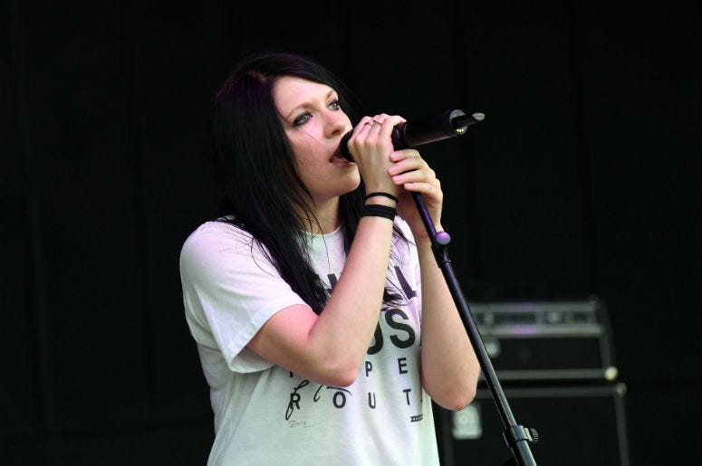 K.Flay performs during the Undertow Music Festival at the Pompano Beach Amphitheater. K.Flay performs during the Undertow Music Festival at the Pompano Beach Amphitheater.