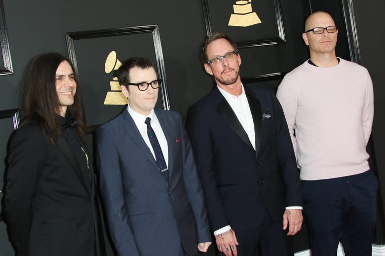 Weezer at the 59th Annual Grammy Awards held at Staples Center in Los Angeles on Sunday February 12, 2017. (Photo by JC Olivera) *** Please Use Credit from Credit Field *** 59th Annual Grammy Awards