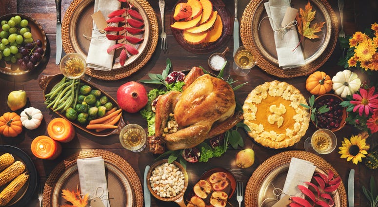Thanksgiving Dinner table