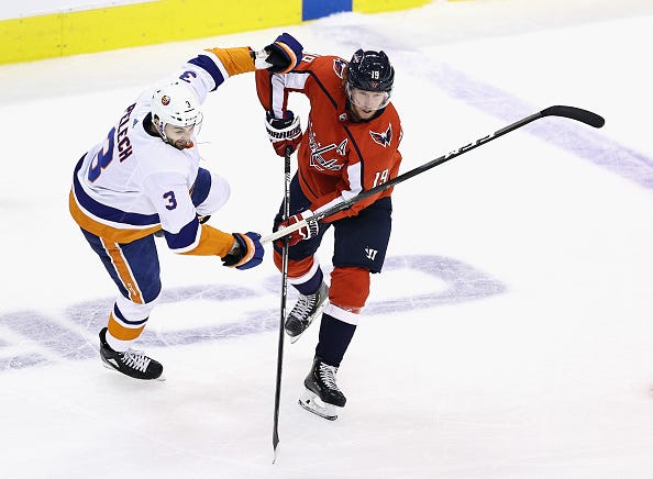 Nicklas Backstrom Nicklas Backstrom injured after hit by NYI Anders Lee