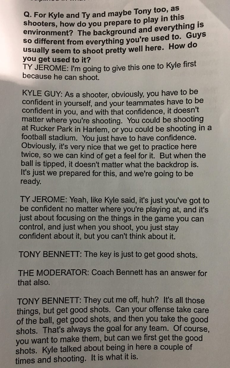 Shot selection Shot selection
