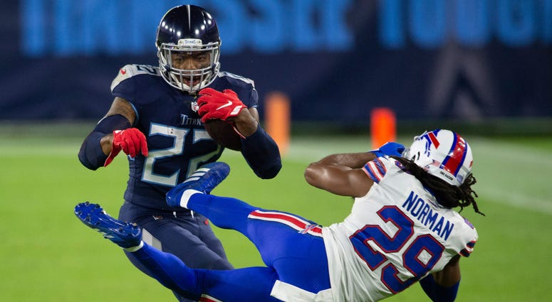 Josh Norman stiff arm