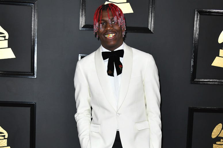 Lil Yachty at the 59th Annual Grammy Awards. Lil Yachty at the 59th Annual Grammy Awards.