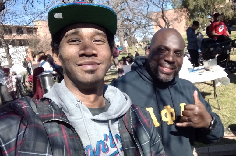 Snupe Daniel and actor Aaron Spivey Sorrells