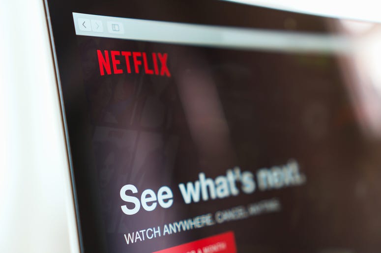 Close up Netflix app icon on Laptop screen. Netflix is an international leading subscription service for watching TV episodes and movies. Close up Netflix app icon on Laptop screen. Netflix is an international leading subscription service for watching TV episodes and movies.