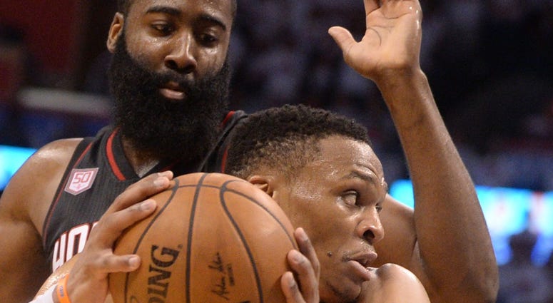 Russell Westbrook and James Harden Russell Westbrook and James Harden