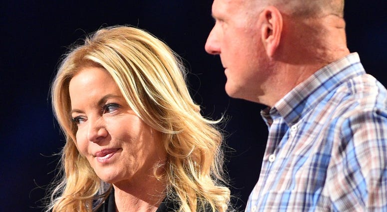 Steve Ballmer and Jeanie Buss Steve Ballmer and Jeanie Buss