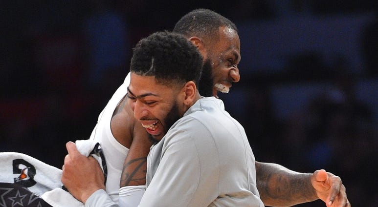 Anthony Davis and LeBron James Anthony Davis and LeBron James
