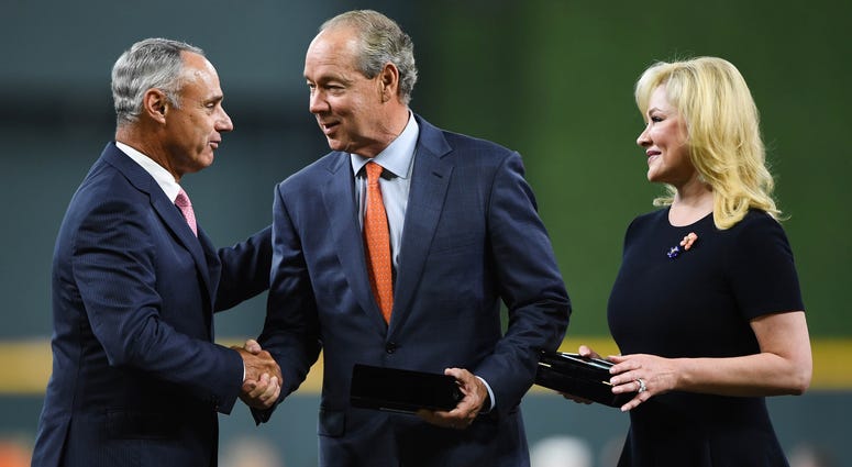 Rob Manfred and Jim Crane Rob Manfred and Jim Crane
